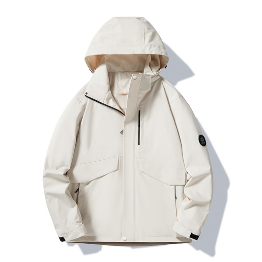 Spring and Autumn Thin Breathable Waterproof Windproof Detachable Mountain Hiking Camping Mountaineering Jacket