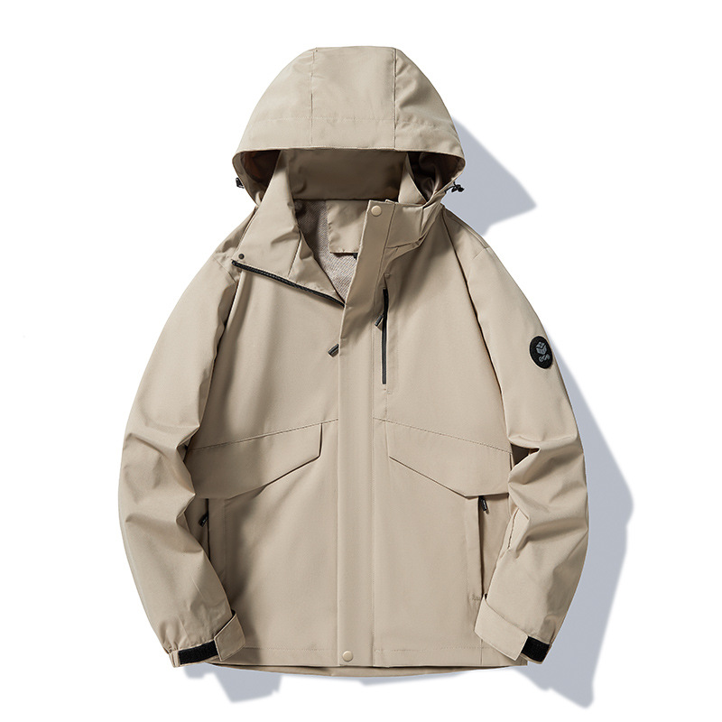 Veste imperméable Beige Rabbit Gray